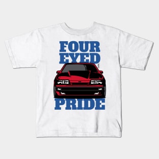 Foxbody 5.0 Ford Mustang Four Eyed Pride Kids T-Shirt